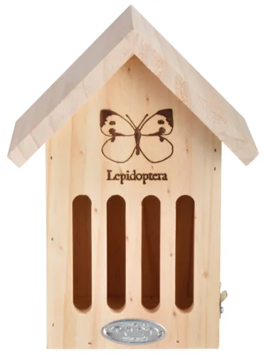 butterfly hibernating house conservation nest slotted fsc wood hotel box 23cm image 2