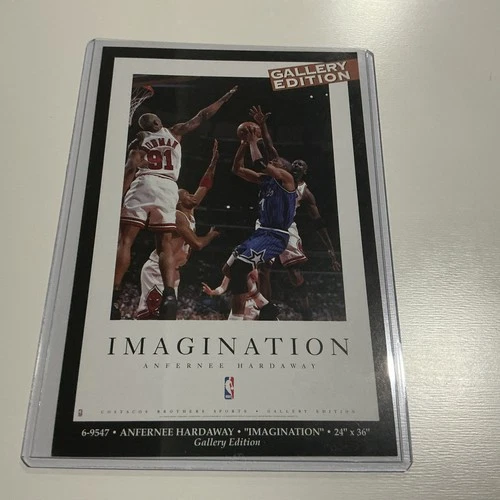 Anfernee Hardaway Imagination” Magic  Bulls Michael Jordan Promo Poster Card 4x6