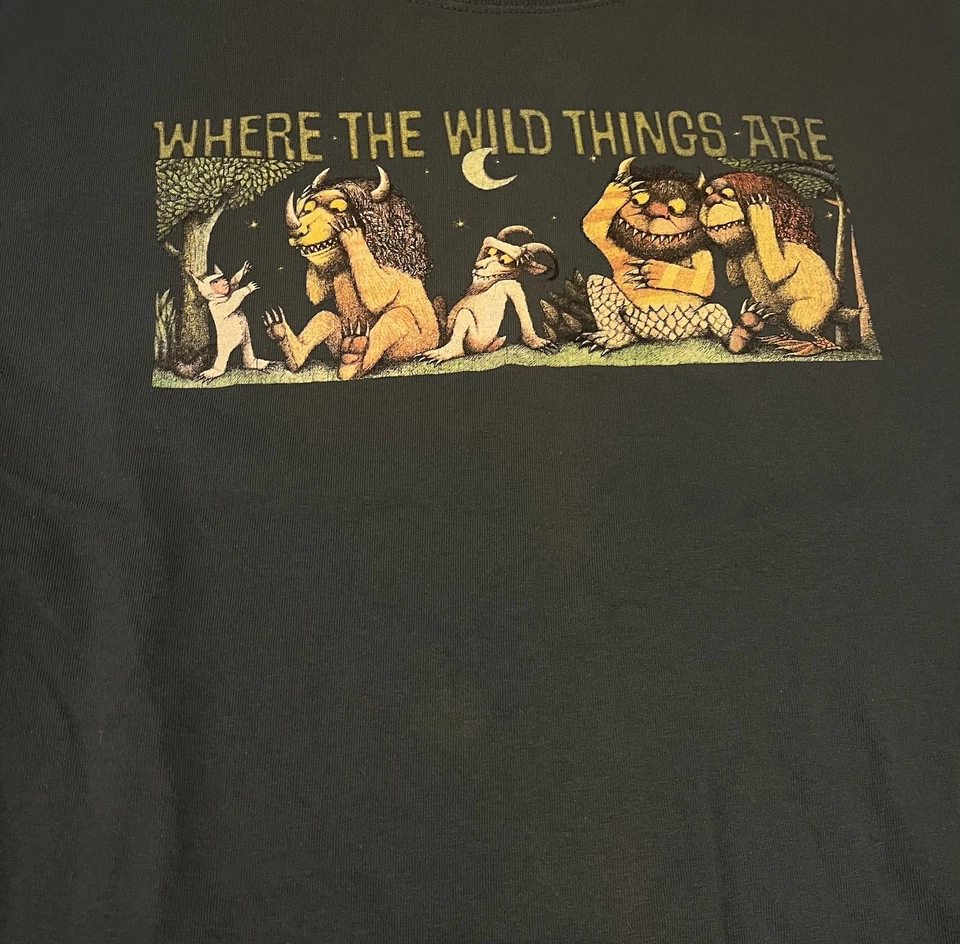 Camisa De Colección Y2K Where The Wild Things Are Talla M Estampado Gráfico Azul Foto 2 de 4
