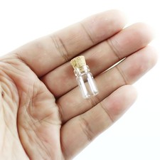 11x18mm 0.5ml Cork bottle Bottles with Cork Small 50-200 pieces Glass bottles