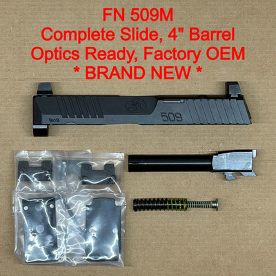 NEW FN 509 MRD Midsize 9mm 4'' OEM Slide Assembly Complete Black