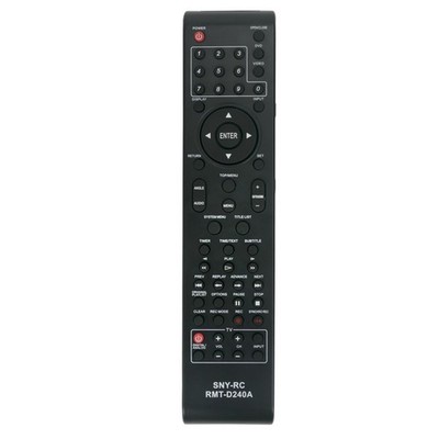 RMT-D240A Replaced Remote fit for Sony DVD Player RDR-VX555 RDR-VXD655