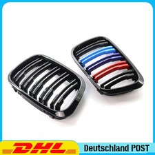 Für BMW 3er E46 4 Tür Limo 98-01 Nieren M-Farbe Kühlergrill Glänz Doppelsteg