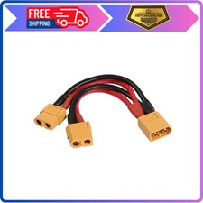XT60 Parallel Battery Connector 1 Male to 2 Female Y Splitter 14AWG 13cm Cable