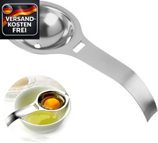 Eiertrenner Edelstahl mit langem Griff für sauberes Kochen Backen