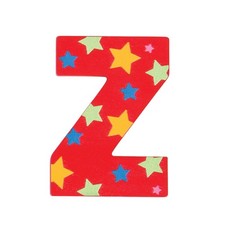 Star Letter Z Red