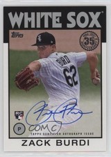 2021 Topps 1986 Topps Baseball Auto Zack Burdi #86A-ZB Auto b8c