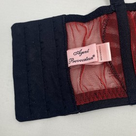 Agent Provocateur Ameliah Red Black Bra 34D New