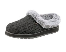 Skechers Bobs Women's Keepsakes Ice Angel Slip On Slippers Charcoal Size 8.5