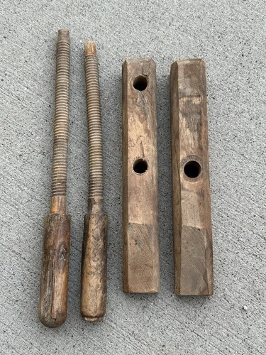 MORSETTO MORSETTO legno antico utensile legno lavorazione legno vedi descrizione - Foto 14 di 15