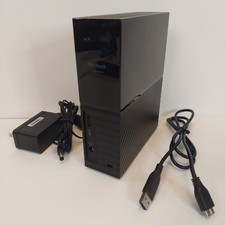 WD My Book 4 TB External Hard Drive USB 3.2 Black w/Cables WDBBGB0040HBK-NB