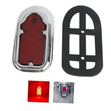 Motorcycles LED Tombstone Brake Tail Light For Harley Cafe Racer Chopper, Red