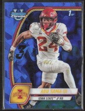 2024 Bowman University Chrome Sapphire #7 Abu Sama III Iowa State Cyclones (C3)