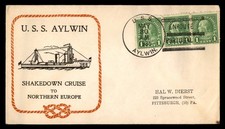 Mayfairstamps US Naval 1935 USS Aylwin Ship Enroute Portugal Cover aaw_61521