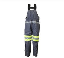 RefrigiWear Freezer Edge Insulated Bib Overalls - Waterproof, Heavy-Duty, Size L