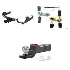 CURT Tow Package Trailer Hitch Wiring Harness 45134 Ball Mount Pin & Clip, 13362