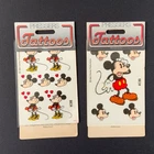 Vintage Tattoos Mickey Mouse Minnie Mouse Disney Pressers Transfers 1983 UNUSED