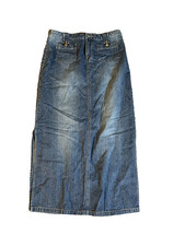 Unionbay Women s Denim Skirt Size 11 Blue Long Maxi Skirt Casual Vintage