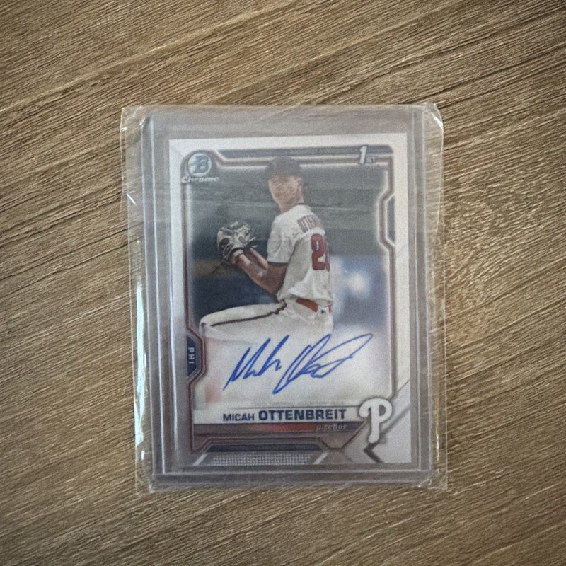 2021 Bowman Chrome Draft 1st Prospect Auto Phillies - MICAH OTTENBREIT