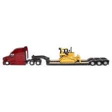1:87 Peterbilt 579 UltraLoft Tandem Tractor + Lowboy Trailer + CAT D5M Dozer