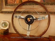 Fits Porsche 356 B 356 C C2- 911 - 912 Steering Wheel Wood Les Leston 42 Cm