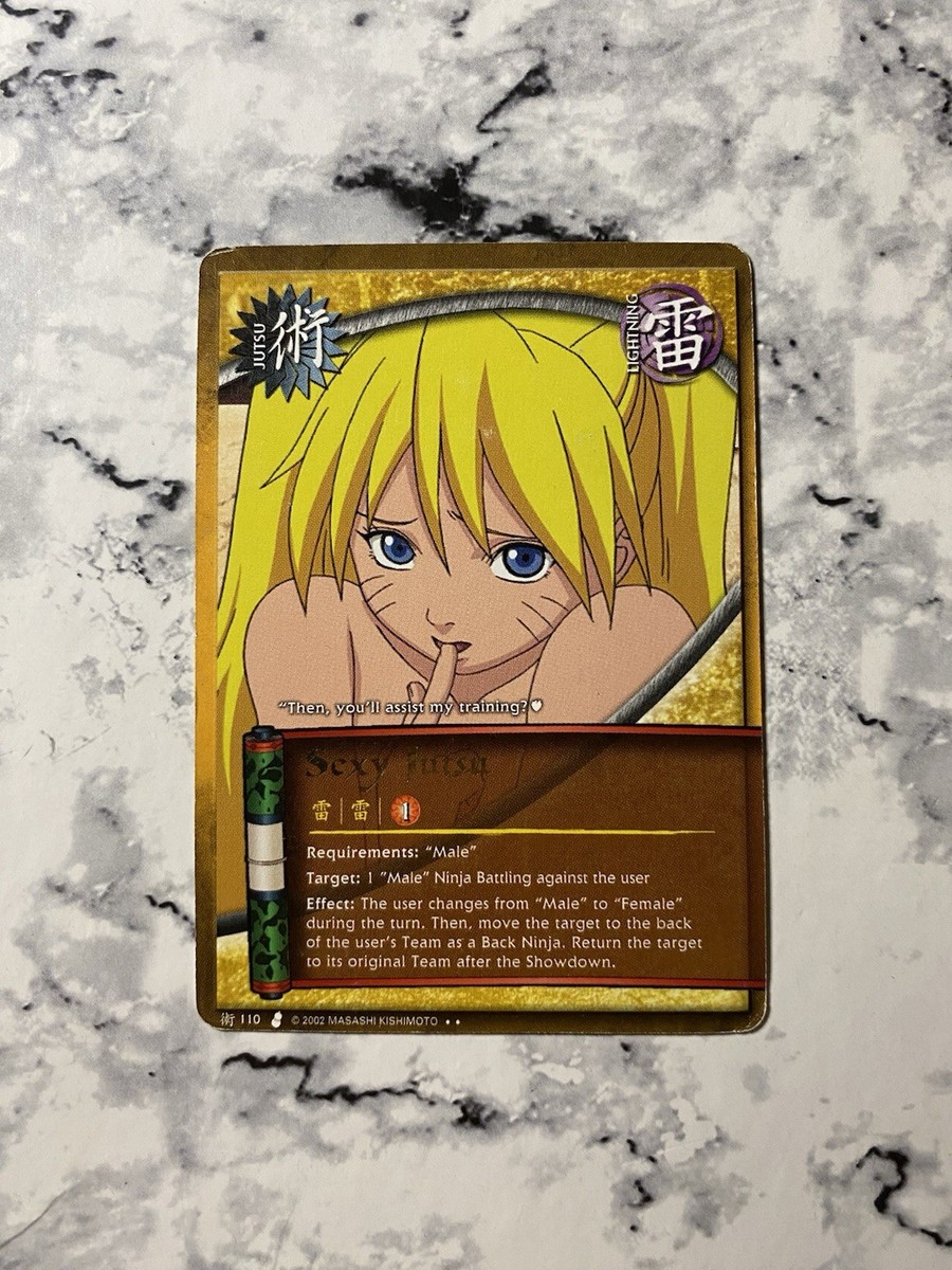 Sexy Jutsu - J-110 - Rare -Curse Of The Sand Naruto Uzumaki CCG