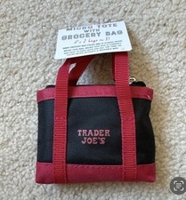 Trader Joe's Micro Mini Tote With Grocery Bag 2 In 1 Mini Limited Editin