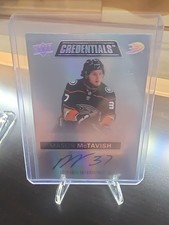 2021-22 Upper Deck Credentials #DTAA-MM Mason McTavish /199 AU Anaheim Ducks
