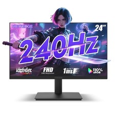 Viewedge 24 Inch Gaming Monitor with 240Hz, VA 1ms, FHD 1080p 24 inch, Black
