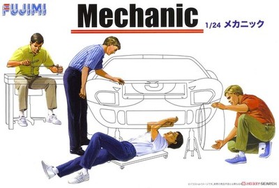 Fujimi Model 1/24 Garage & Tool Series No.3 Mechanic Plastic Model GT-3