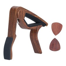 2PCS Guitar Accessories Capo Silicone Pad Guitar Capo With Picks For Stage For