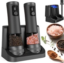 Stainless Steel Salt and Pepper Grinder Set