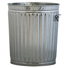 Galvanized Garbage Can - 10 Gallon Medium Duty - 10GPC