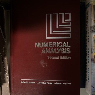 Numerical Analysis, Second Edition by Burden Faires Reynolds, 1981, Mathematics