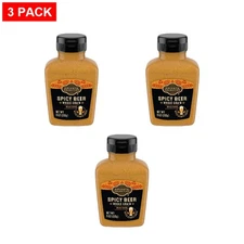 Private Selection Spicy Beer Whole Grain Mustard 9 oz - Pack of 3