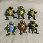 Lot of 6 Vintage Playmates TMNT Teenage Mutant Ninja Turtles Figures