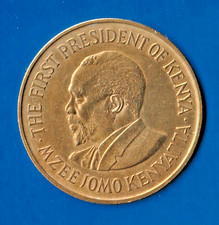 Moneta KENIA 10 centów 1971 Jomo Kenyatta Ni / Me Bardzo ładna