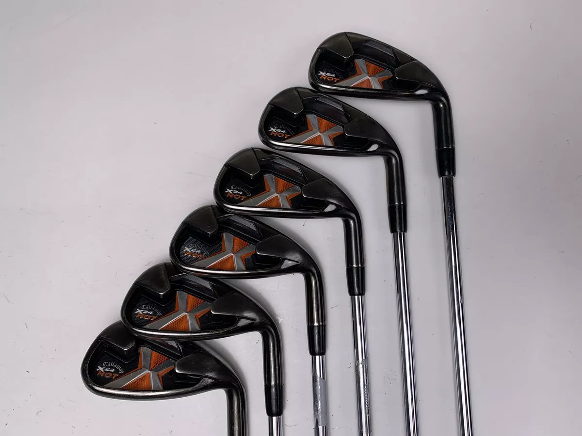 Callaway X-24 Hot Iron Set 5-PW Uniflex Steel Mens RH Midsize Grips