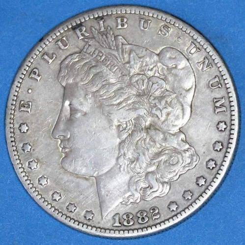 1882-S Morgan Silver Dollar Circulated VF