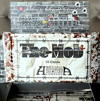 2023 HISTORIC AUTOGRAPHS THE MOB 2 True Crime 🍿 PACK 10 Cards US IMPORT BANGER!