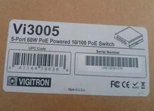 Vigitron Vi3005 MaxiiNet 5-Port PoE Powered PoE Switch 