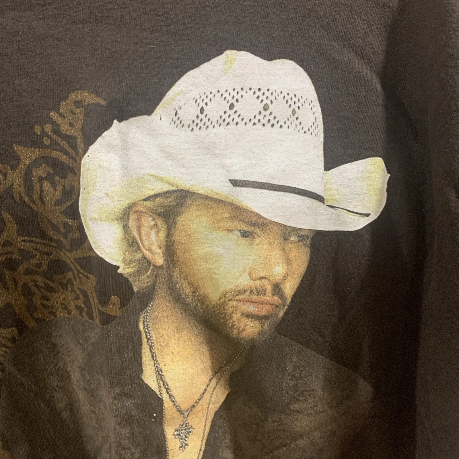 Men’s 2XL brown Short Sleeve Toby Keith Biggest And Baddest Tour T Shirt