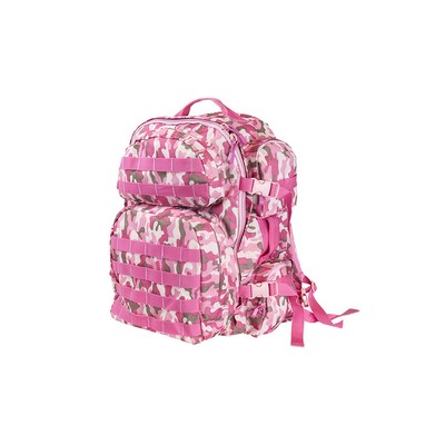 white camo pink backpack