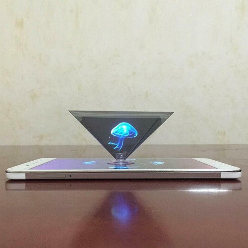 Téléphone tablette vidéo projecteur pyramide écran holographique 3D ; 2022 WBH - Photo 5 sur 12