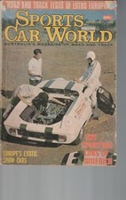 MOTOR MAGAZINE , SPORTS CAR WORLD , FEBRUARY 1969