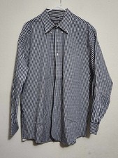 Kenneth Cole Reaction Regular Fit Men's XL 17-17.5 Button-Up Collared Shirt