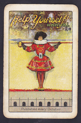 Help Yourself Annual .Girl Single Swap Playing Card