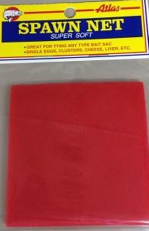 Atlas Mike's Spawn Net Super Soft Nylon Netting 60 Precut 3" Squares Red