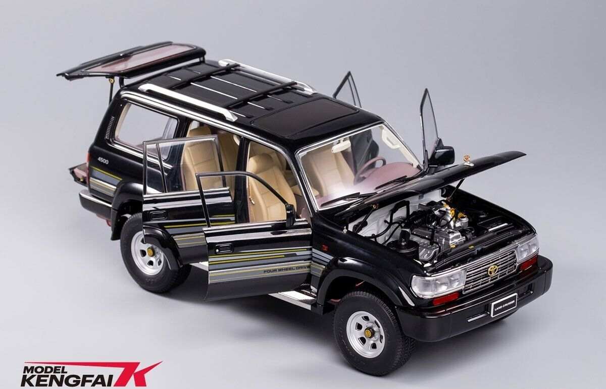 KENGFai Toyota Land Cruiser VX-R(LC80) Black 1/18 Diecast Car | eBay