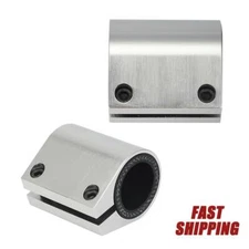 2x BILLET ALUMINUM 1" High Temp Tube Clamps Connector For Yamaha Banshee 1987-06